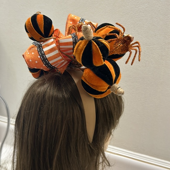 Halloween fascinator headband handmade - Picture 5 of 6